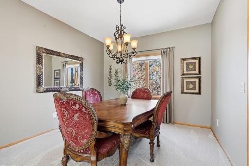Located off directly off the kitchen the formal dining room offers a place for meals with friends and family.