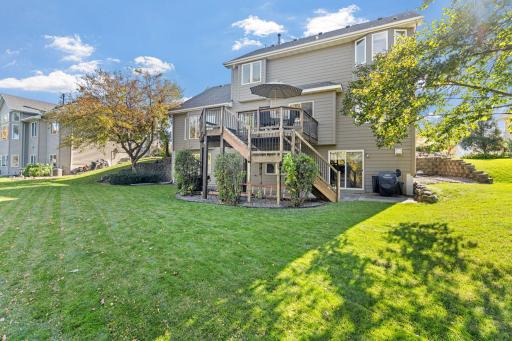 A flat yard space perfect for yard games, a swing set and more.