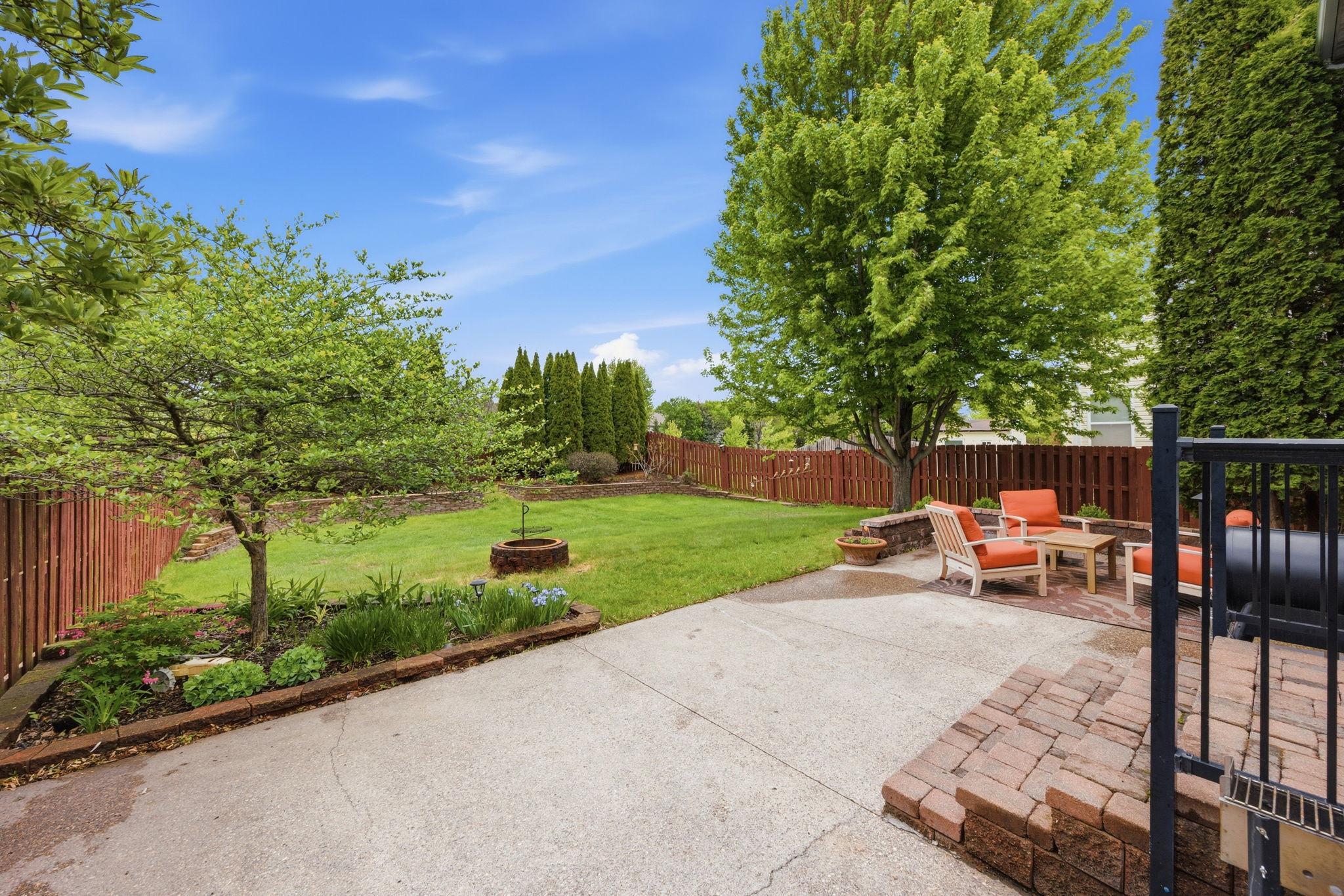Very large Patio and Backyard!