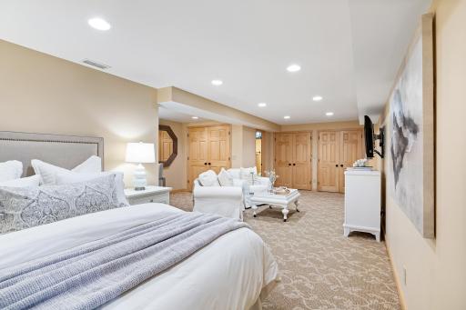Lower level suite with separate outside entrance