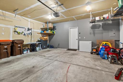 Huge 2-car attached garage.