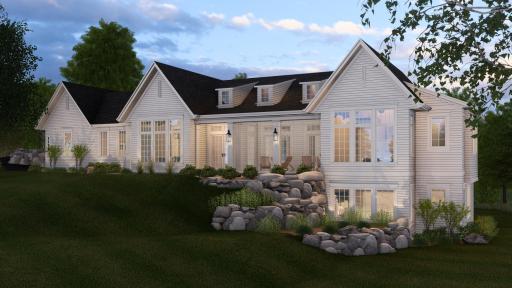 Example Exterior Rendering of a Black Dog Homes Project