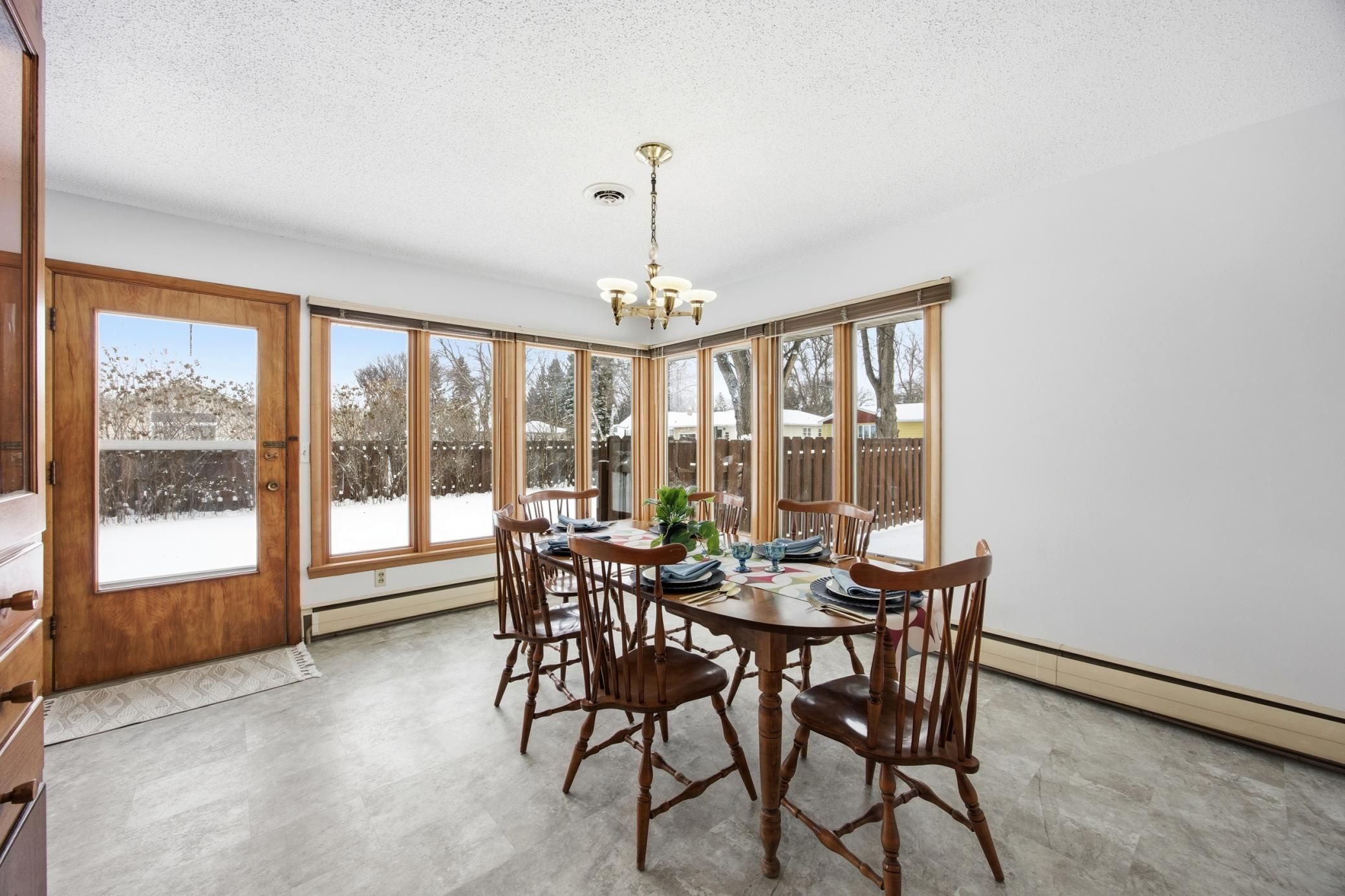 Formal Dining Room with Luxury Vinyl Plank Floors