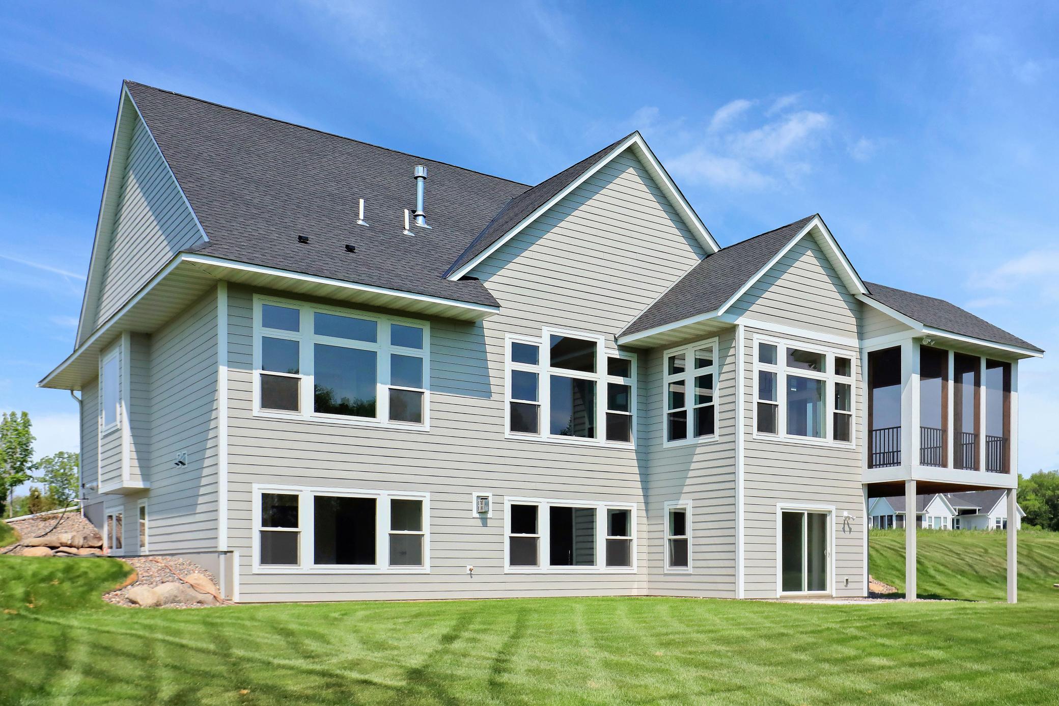 Another angle of the back of the house