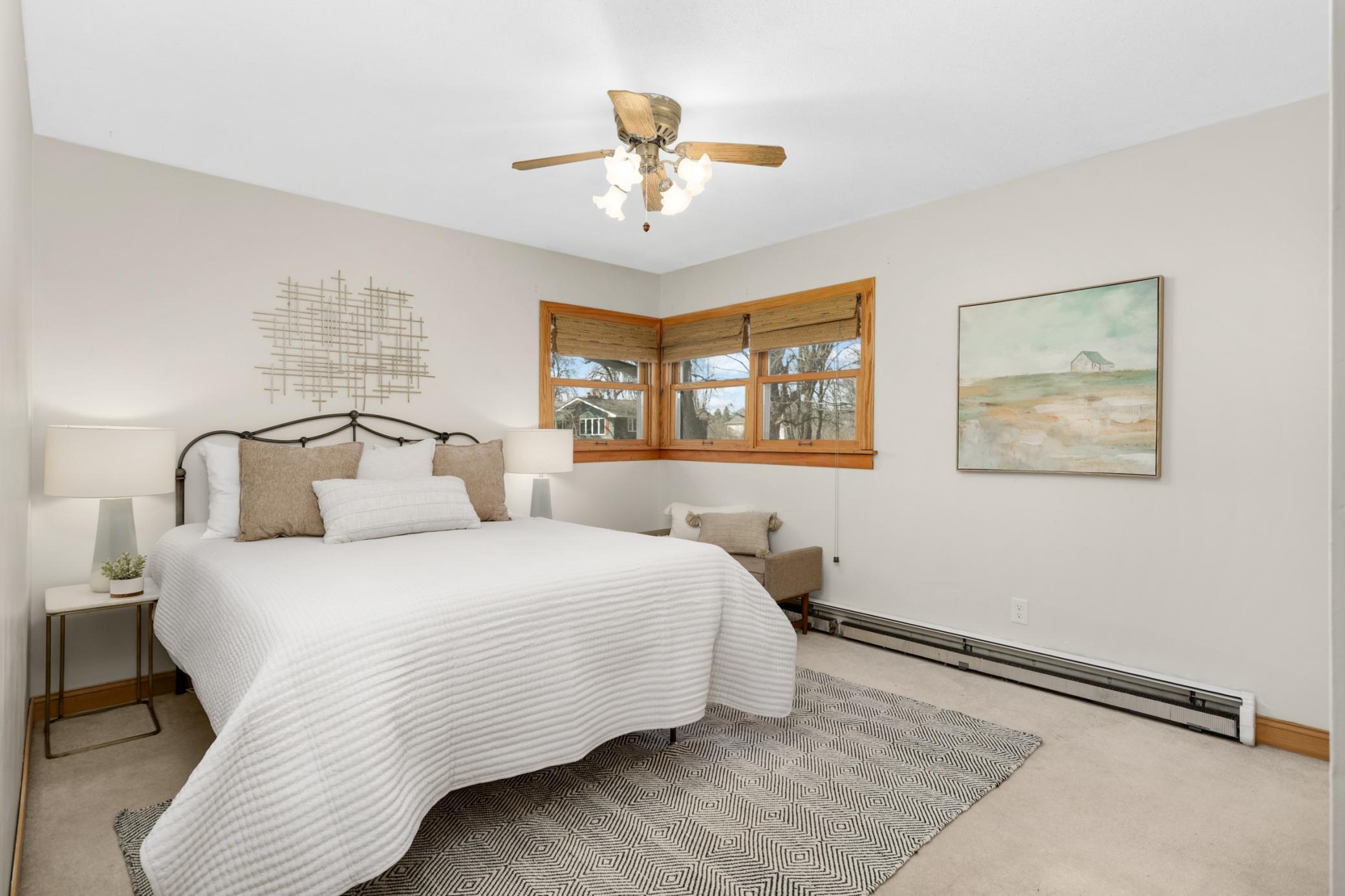 All carpet on main level to be removed when hardwood floors are refinished.