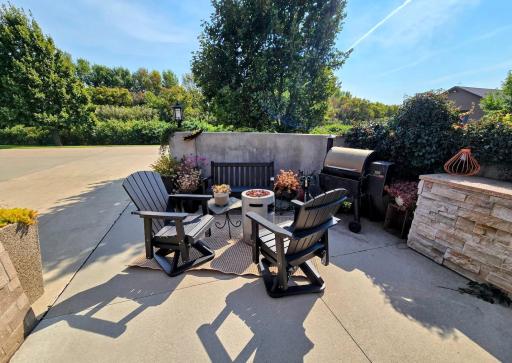 Patio area with room for relaxing and dining