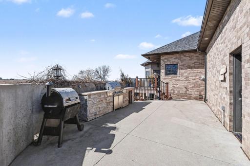 Be the Grill Master at your very own stone outdoor kitchen island station!