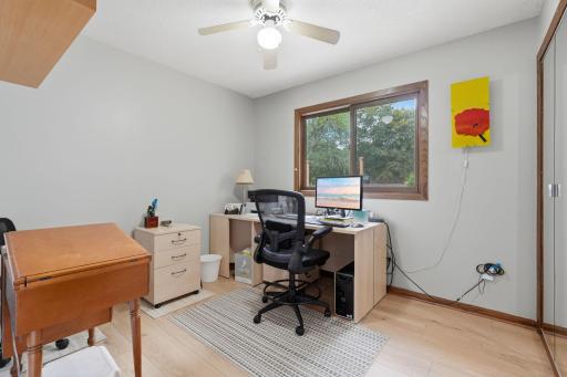 3rd bedroom used as office. New LVP flooring