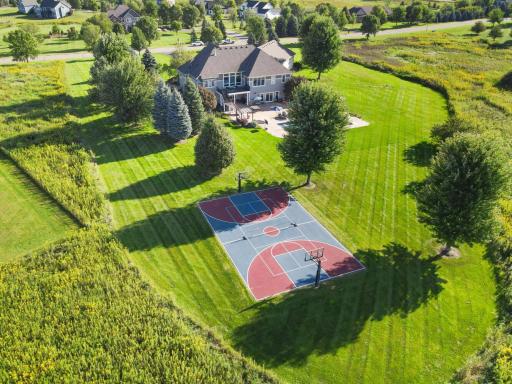 You can go shoot some morning hoops. Or have a pickleball competition with your guests.