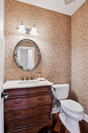 Great guest powder room for when you have gatherings with your new home and unbelievable backyard!