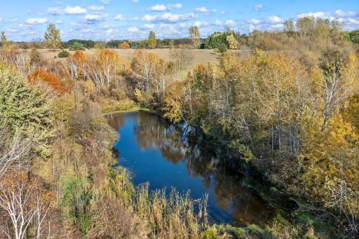 This property includes a pond, which offers gorgeous views.