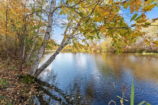 This property includes a pond, which offers gorgeous views.