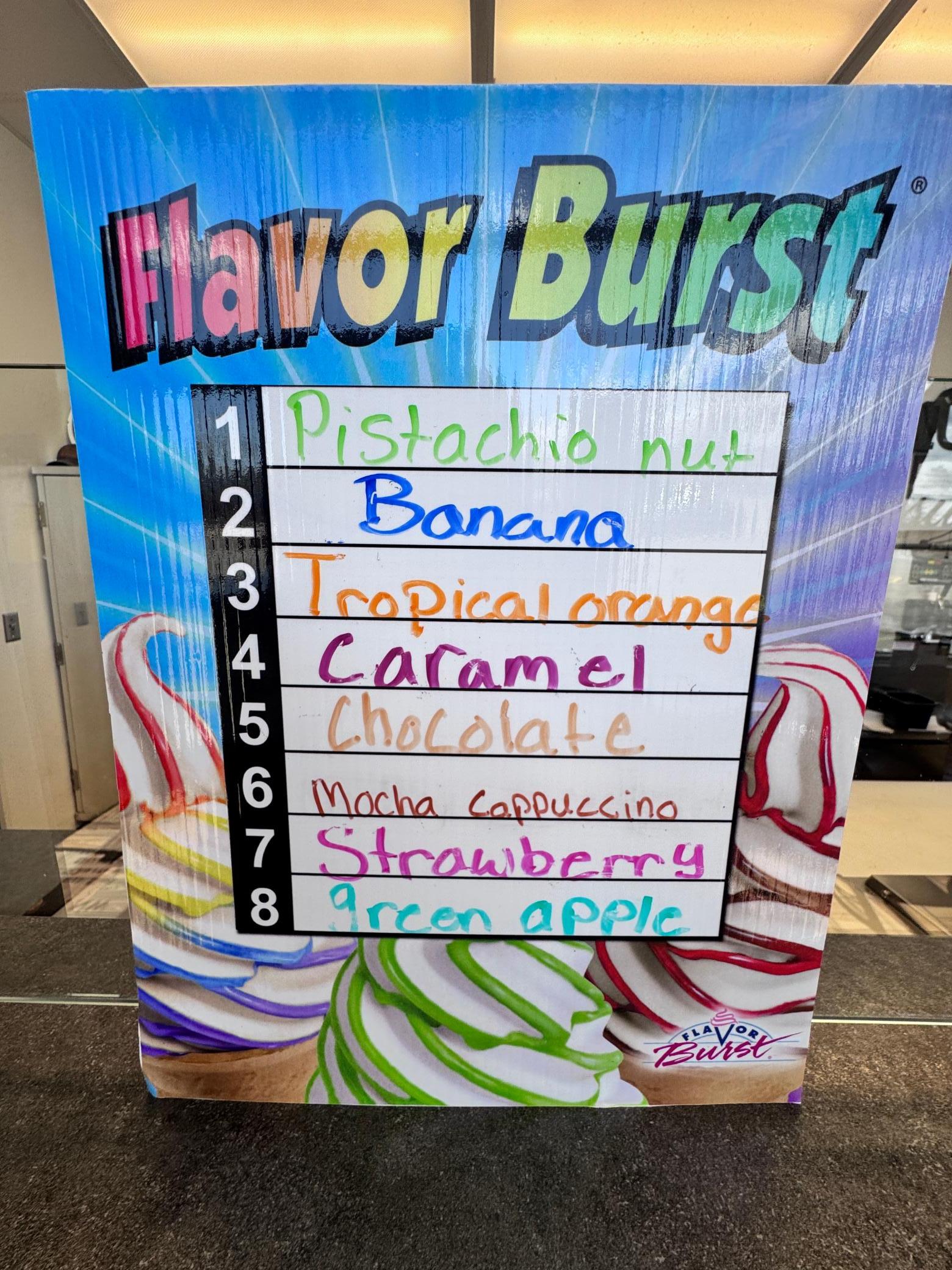 Flavor Burst current flavor options here