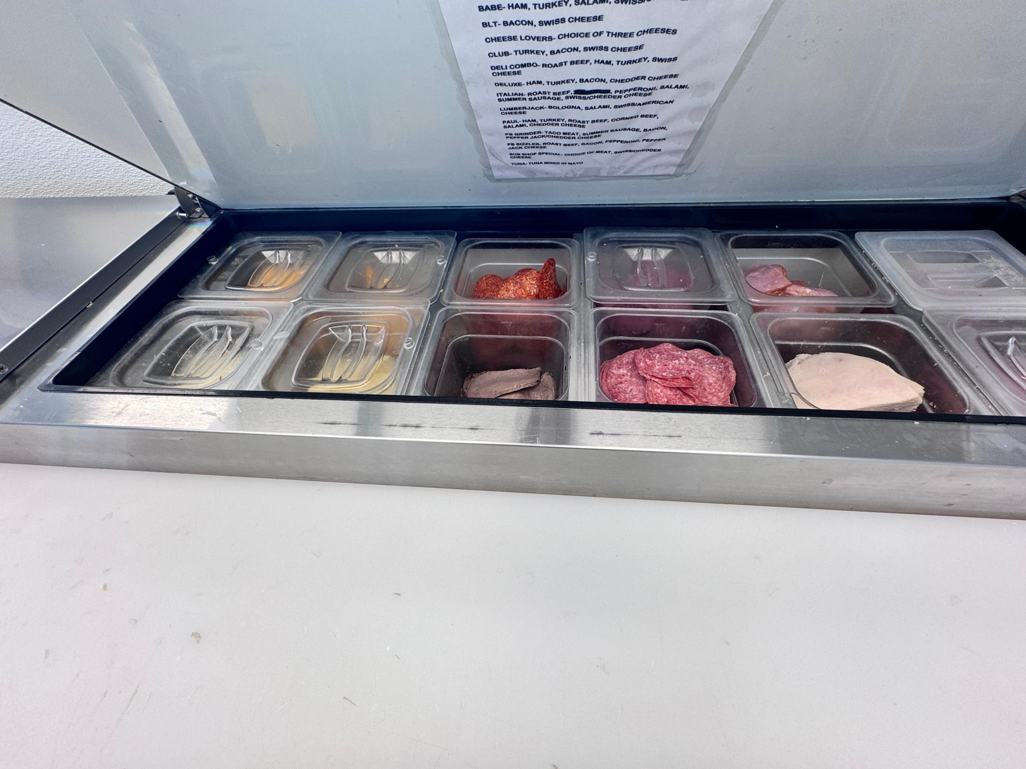 You want to serve the freshest ingredients possible. That may mean getting your products in fresh multiple times throughout the week. This prep cooler is set up for visibility and ease when preparing orders.