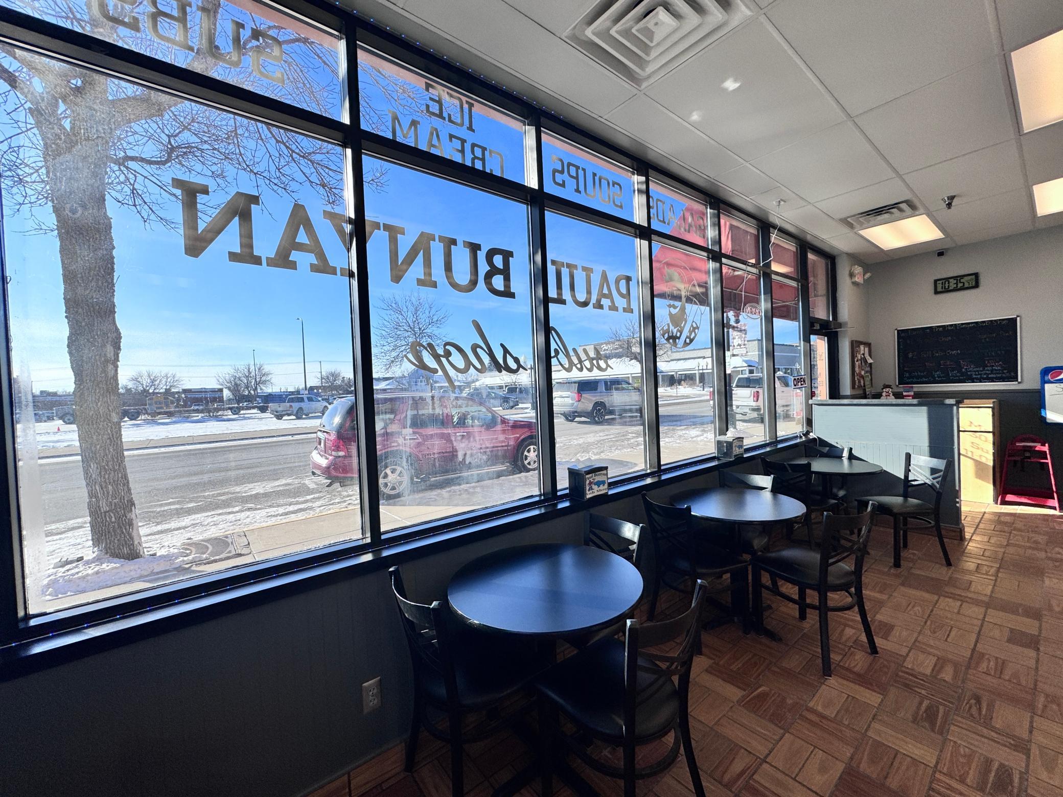 This seating area is located near the front door.