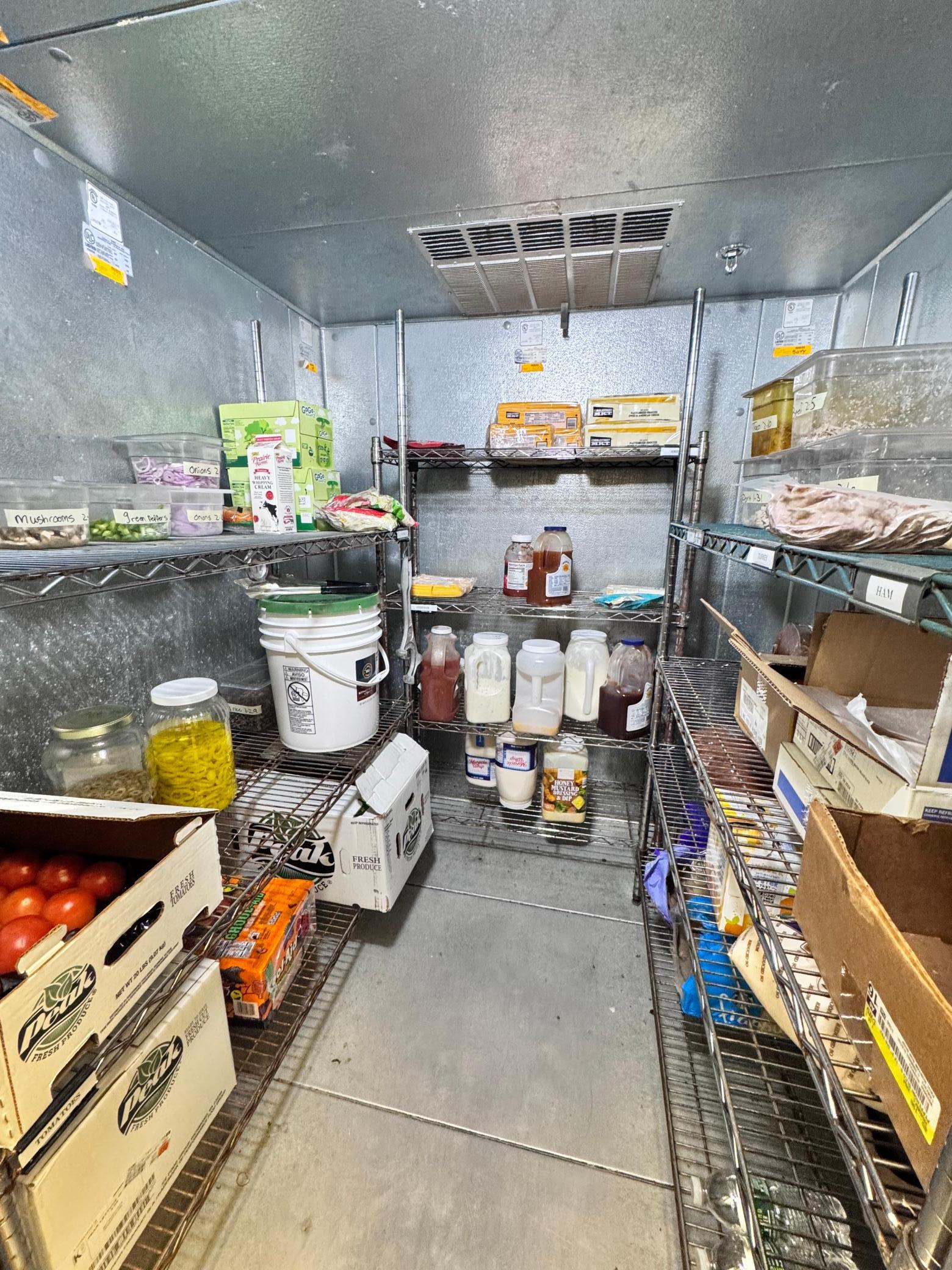 You will love all of the space this walk in cooler has!