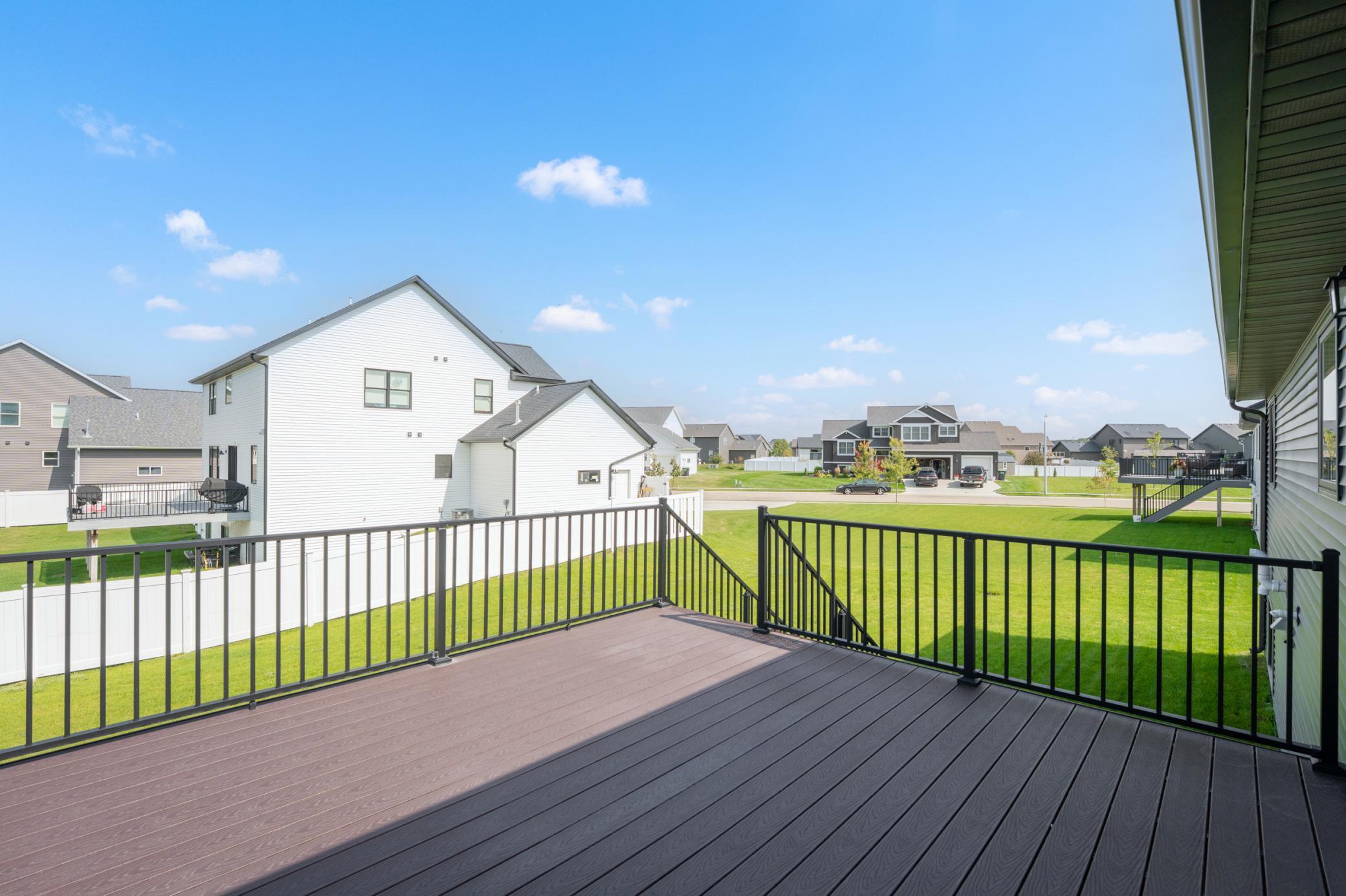14x14 Maintenance Free Composite Deck & Aluminum Railing