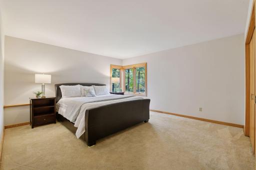 One of three additional bedrooms located in the lower level