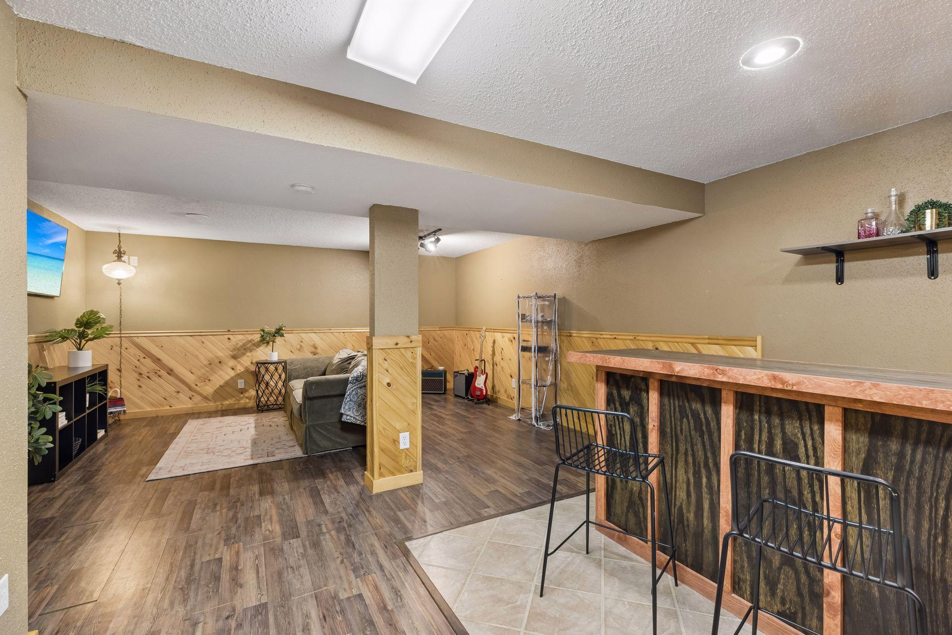 Bar with seating included with home purchase