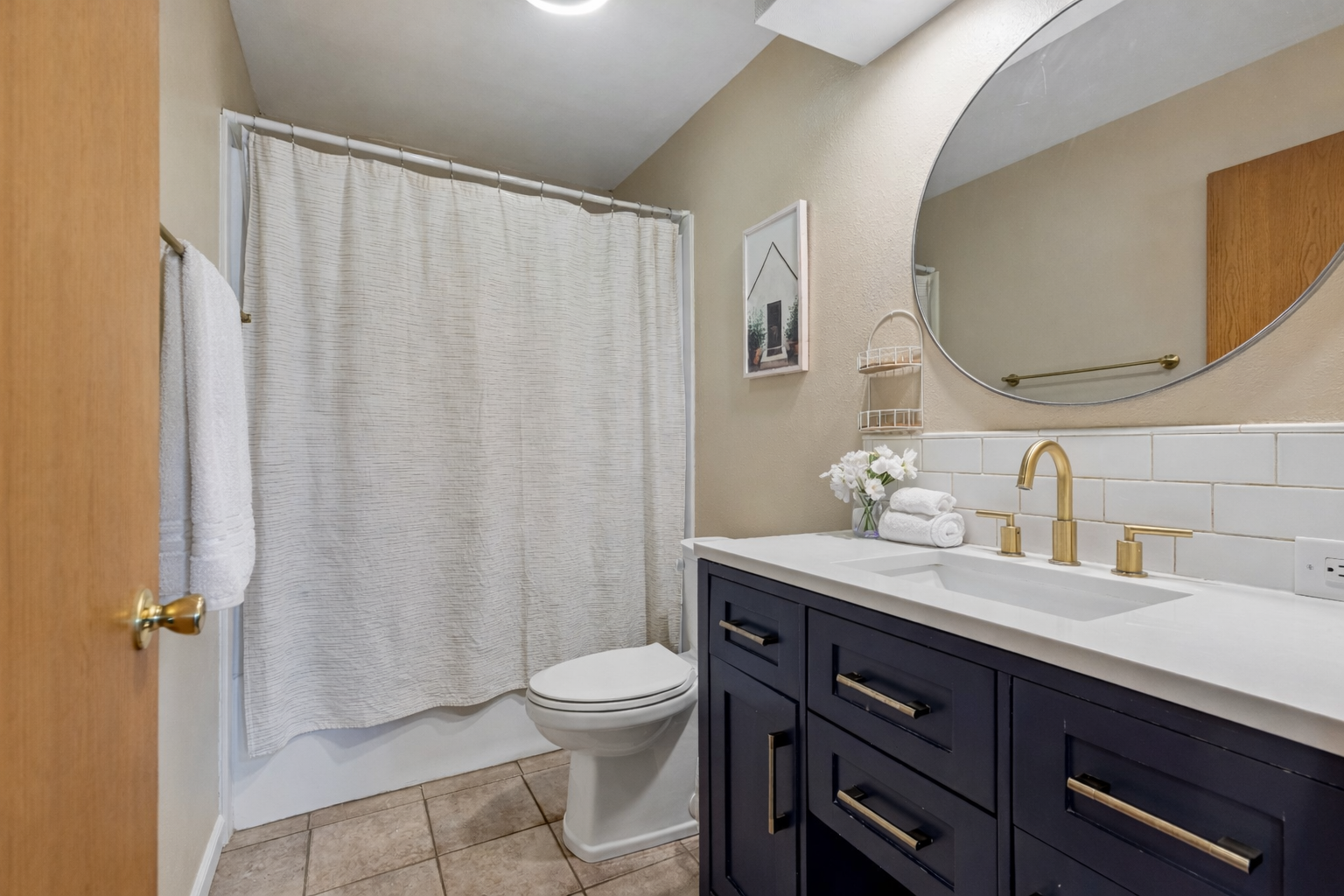 Refreshed main level bathroom