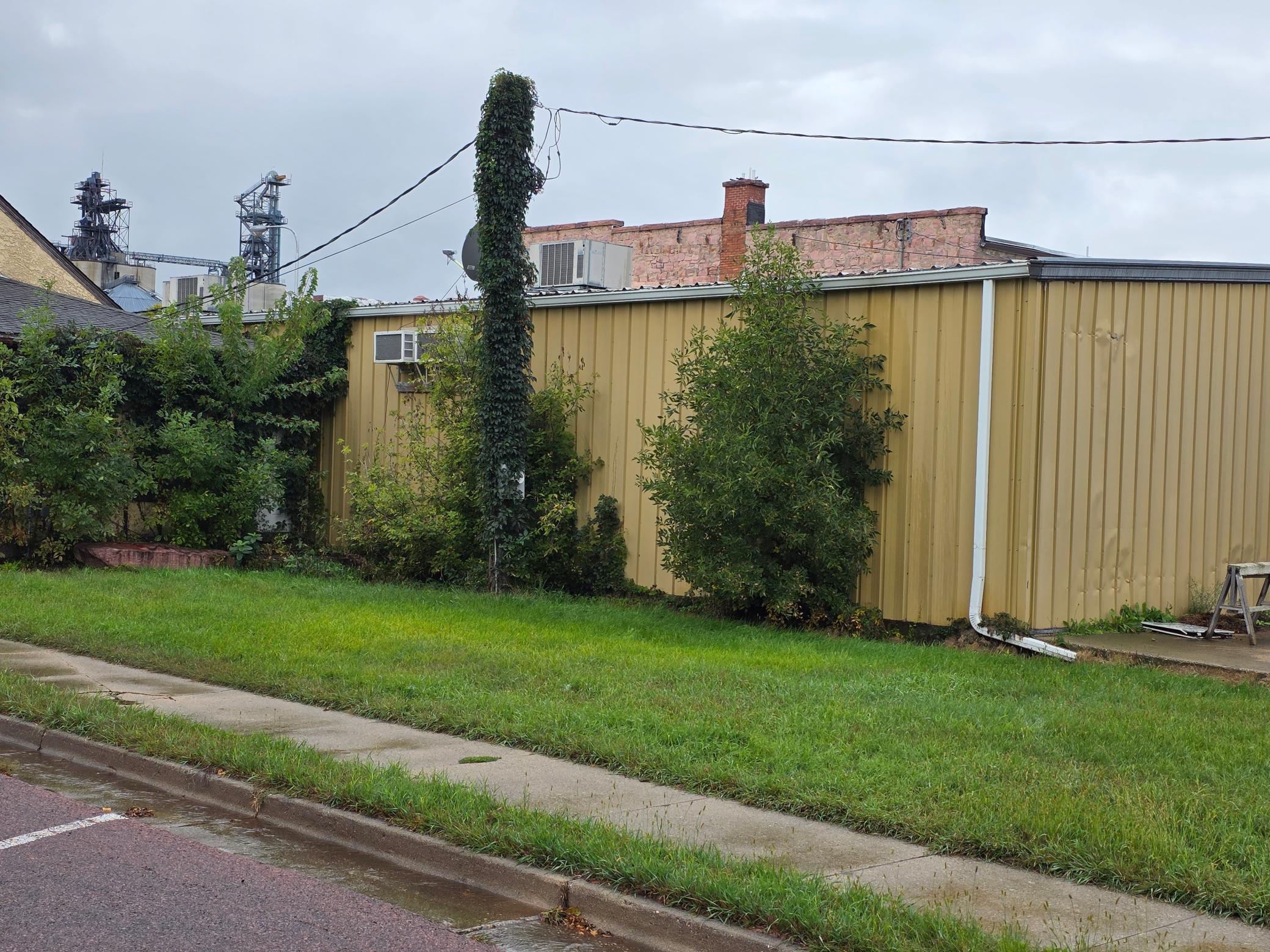 East side of building