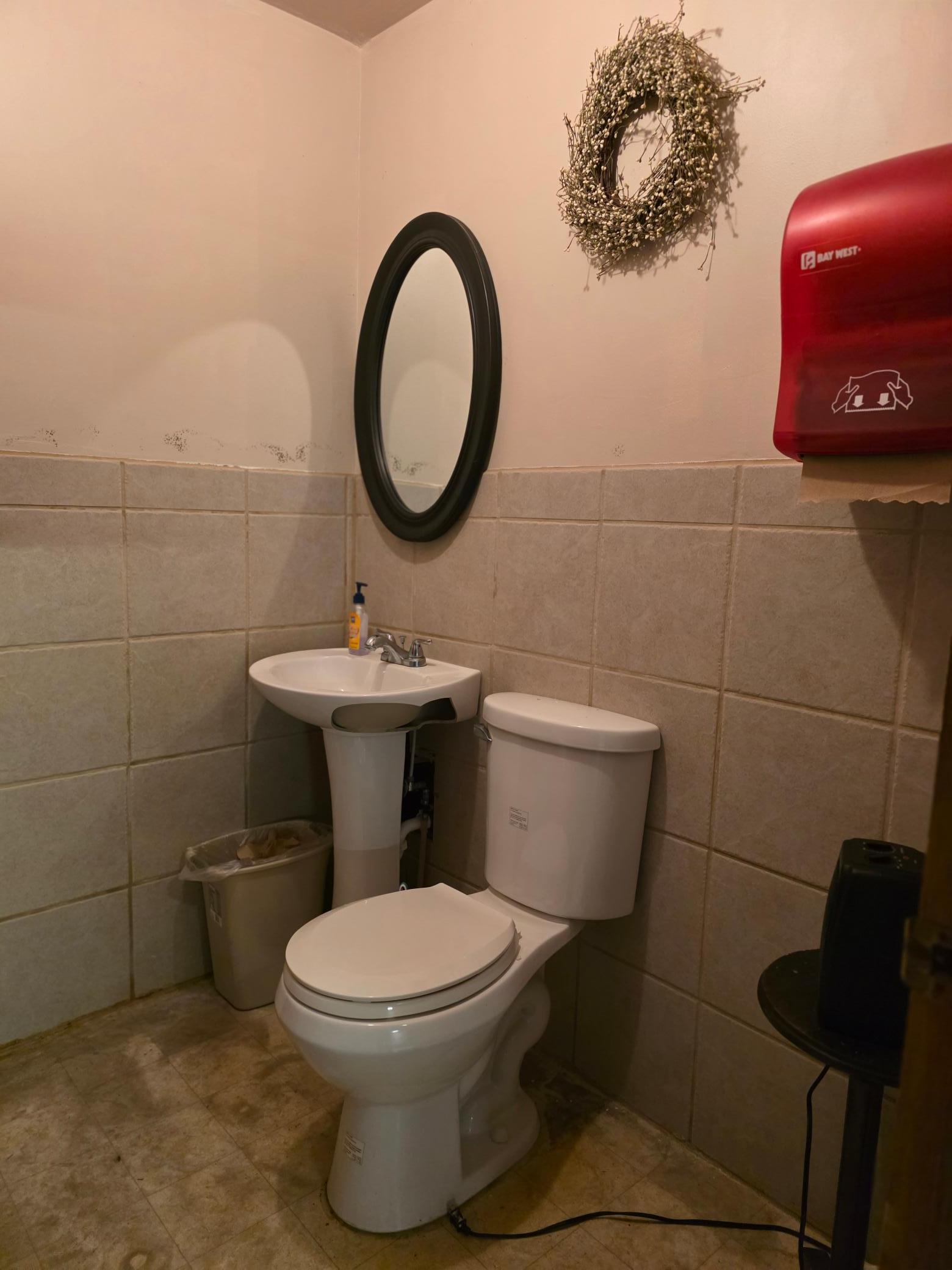 1 of 2 half baths