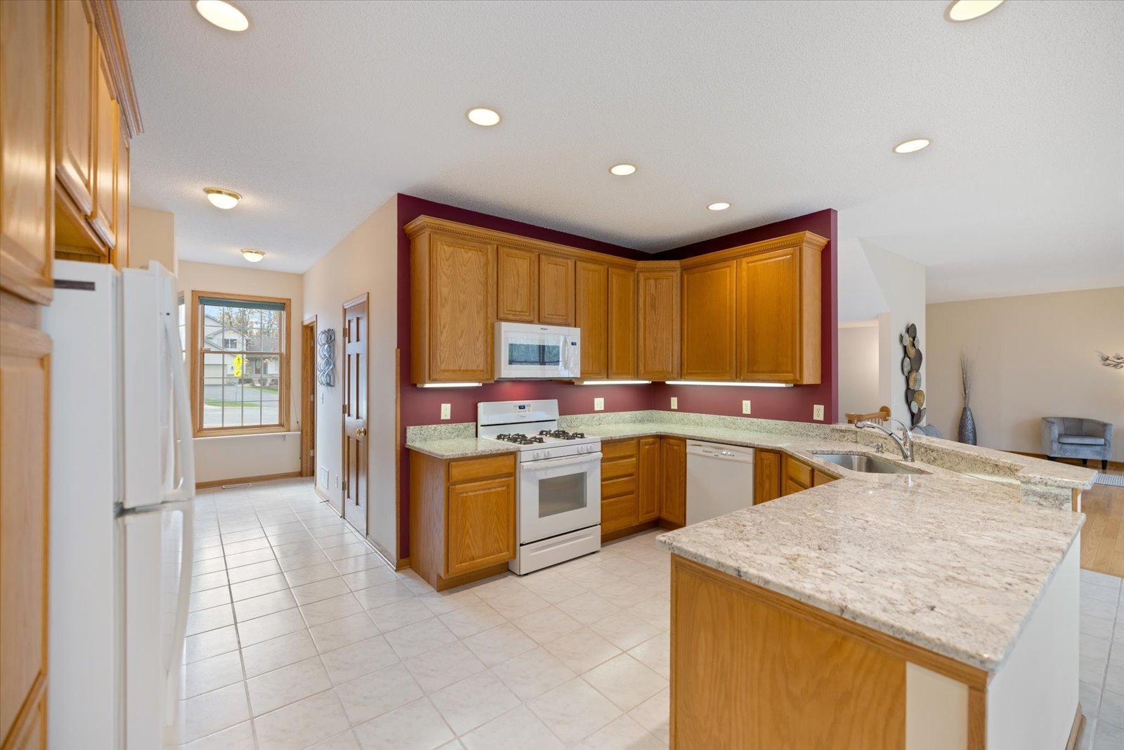 Plenty of cabinetry and counter space