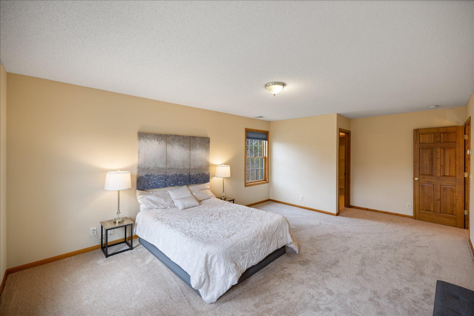 primary bedroom with private bath