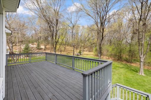 Large backyard with underground sprinkler