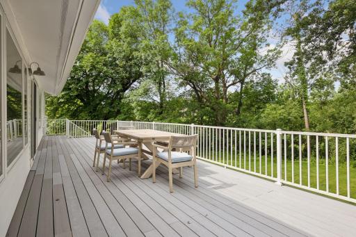 No Maintenance Decking w steps to down to back yard