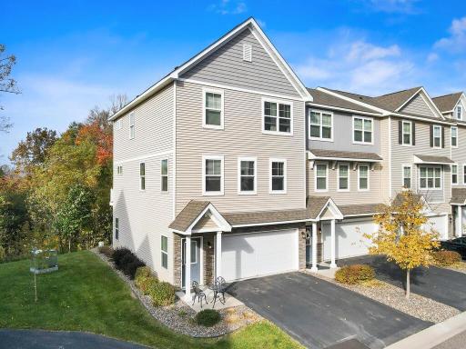 Photo for 9601 Olive Lane N, Maple Grove, MN 55311 - listing #6806284 Lovely end-unit townhome; 2 Bedrooms, 4 Baths, 2 Family Rooms on a cul-de-sac