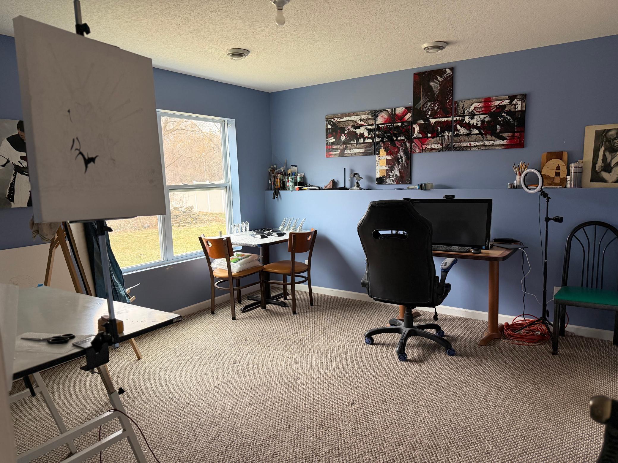 Bedroom 6 down currently an art studio room