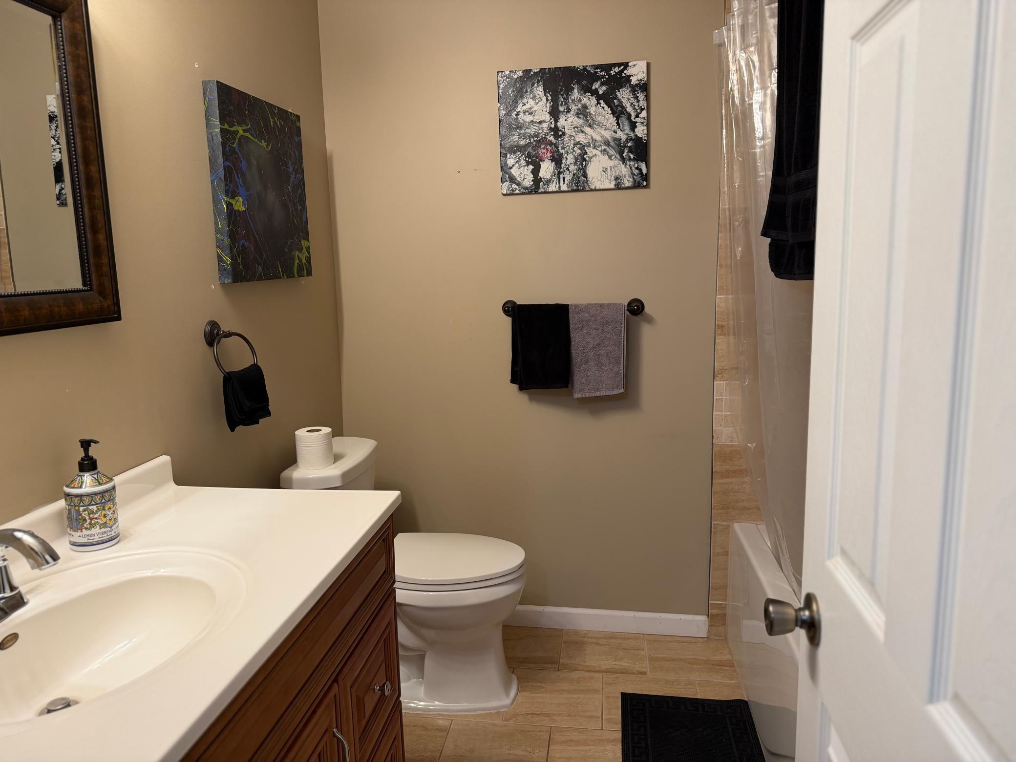 Lower level full bath