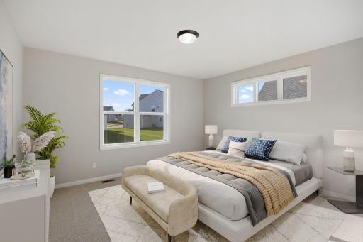 Owner's bedroom (Photo of actual home.)