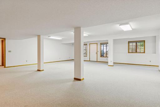 Massive lower level offers tremendous and varied spaces