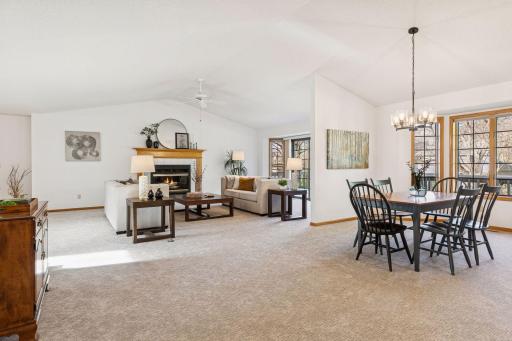 You get a great sense for how this open plan flows