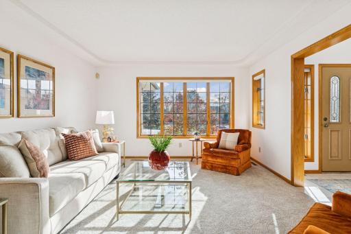 Classic front living room for additional entertaining, or just peaceful "me" time