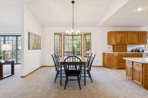 Large informal dining area adds great gathering and entertaining space