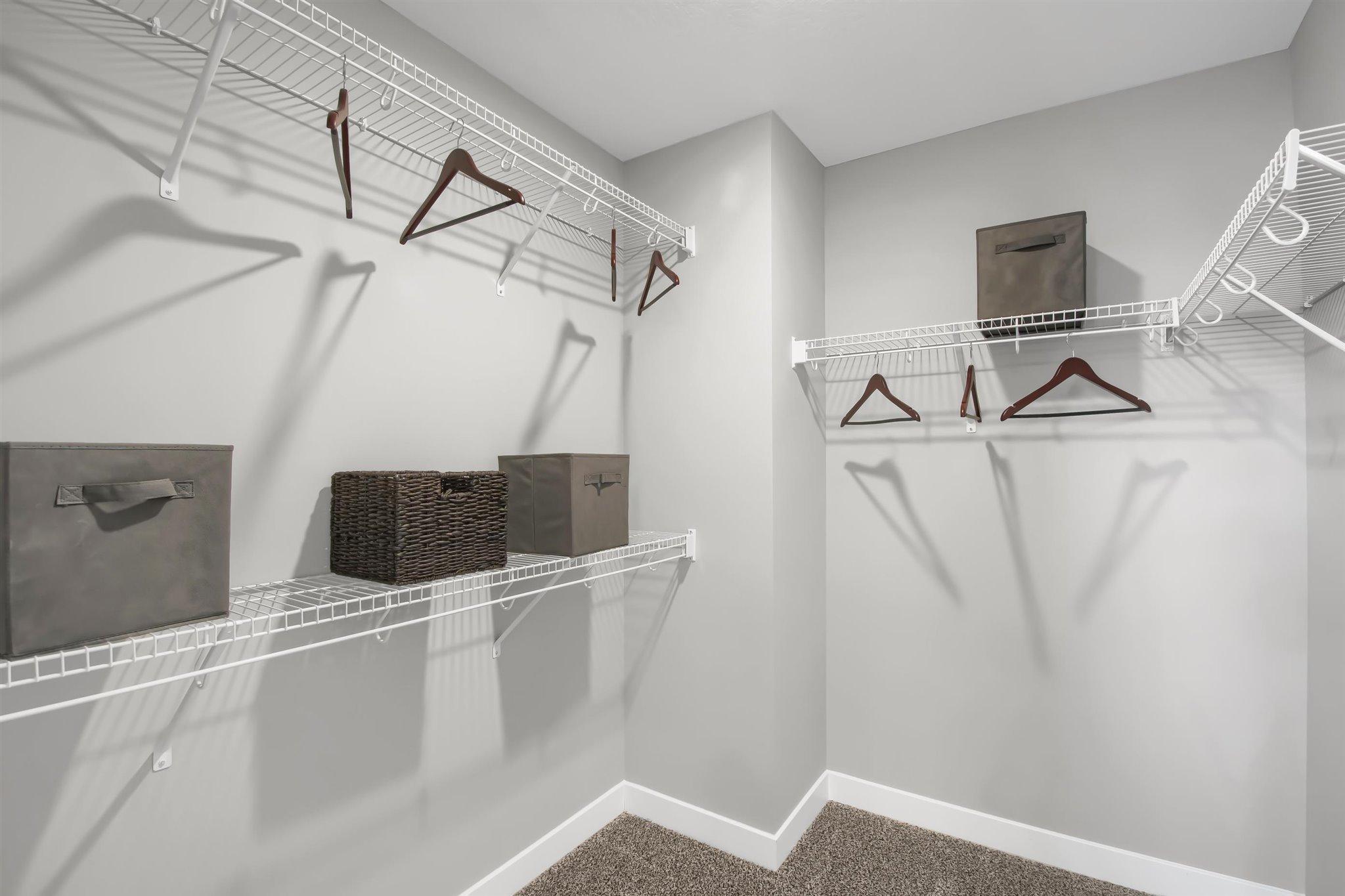 Primary bedroom has 2 walk in closets.