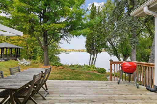 Step out of the Dining Room's French doors to the deck where you can barbeque and enjoy the views.