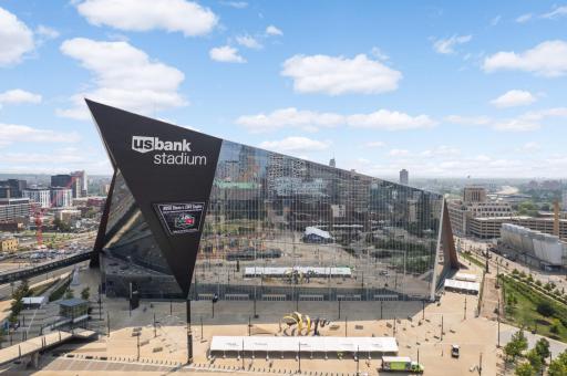 US Bank Stadium for concerts, Vikings Football games and many other entertainment options.
