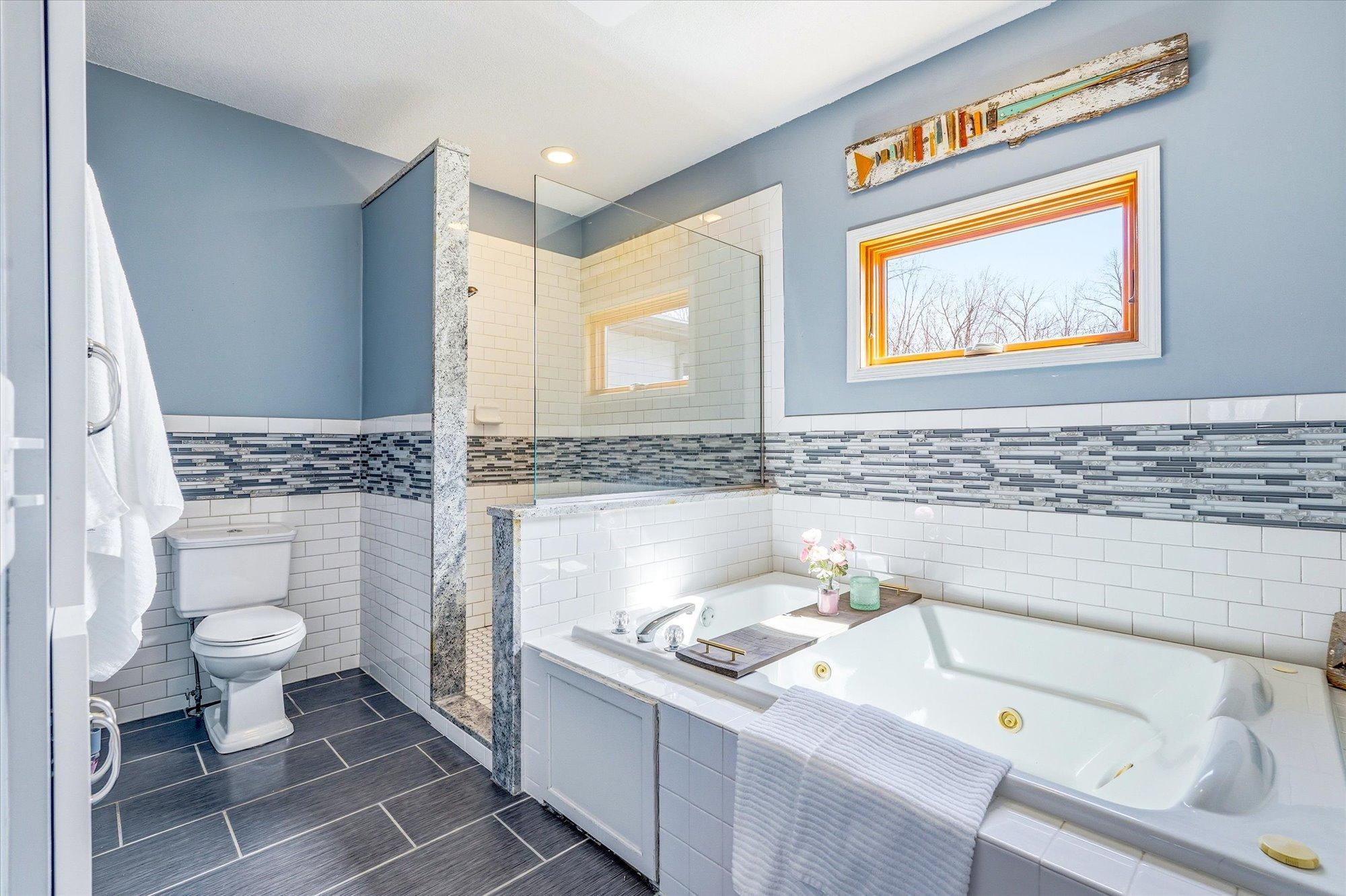 Enjoy a spa-like experience i