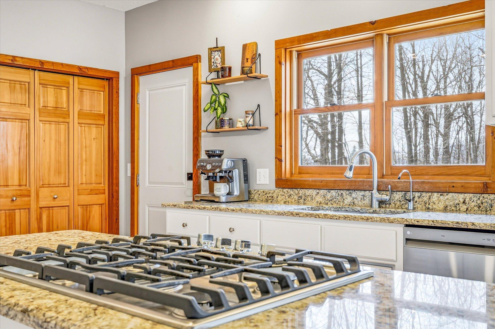 This doorway also conveniently leads to the outside.