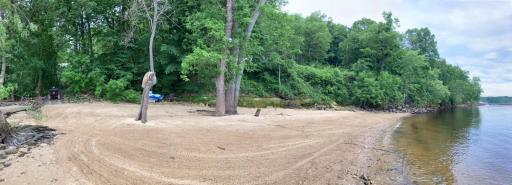 View of the St. Croix River Private Beach.