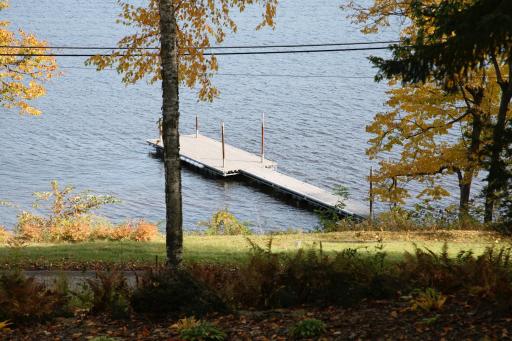 View of private dock and St. Croix River.