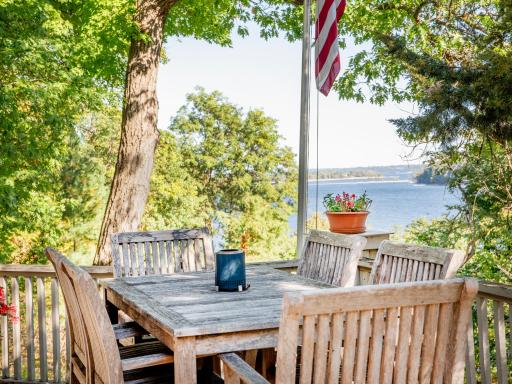 Front of Deck facing the St. Croix River.