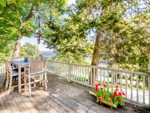Front of Deck facing the St. Croix River.