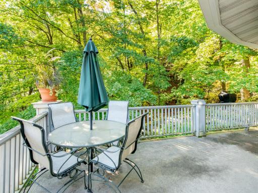 Front of Deck facing the St. Croix River.