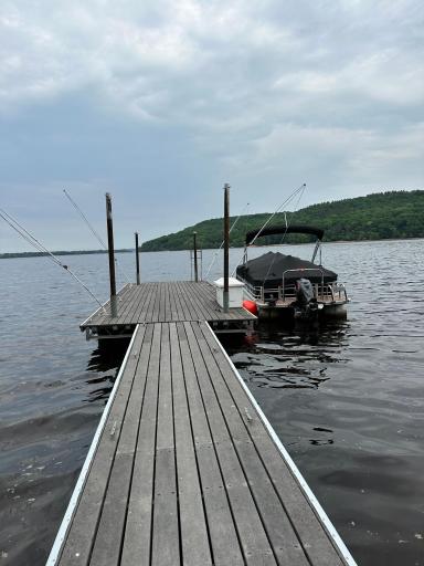 Private dock is negotiable and not included in the listing price. Boat seen in photo is sellerâs personal property and does not convey.
