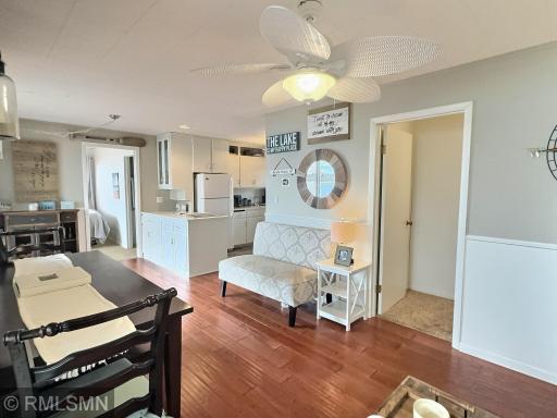 With 2 patio doors lakeside you have great flow from inside to outside.